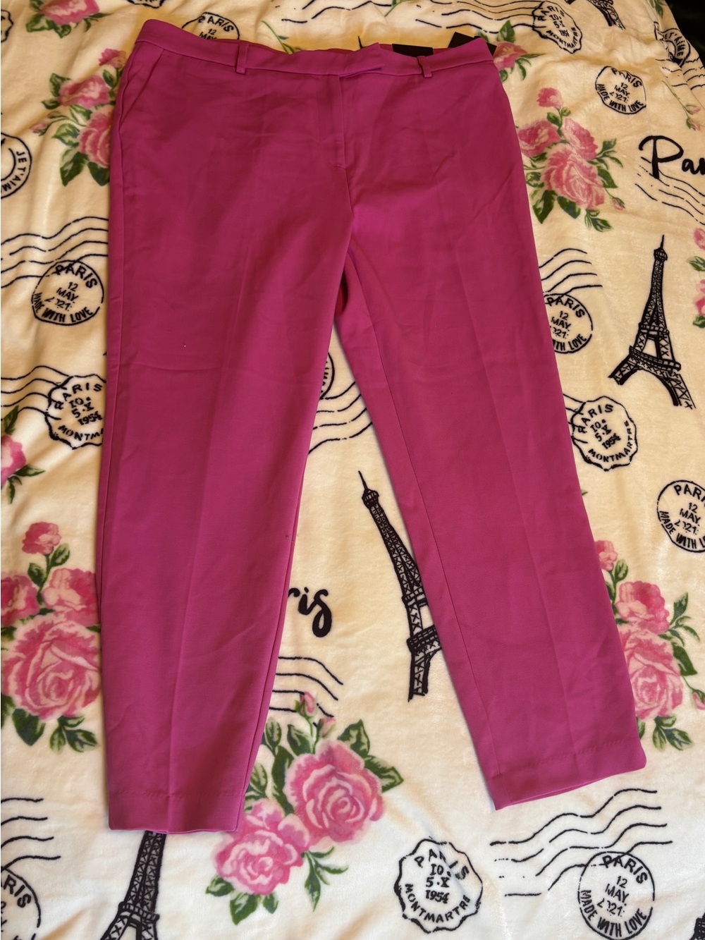 M.STUDIO Magenta Pull-On Girls' Pants